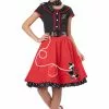 50's Sweetheart Child Costume (Black/Red)