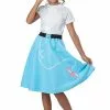 50's Blue Poodle Skirt Child Costume