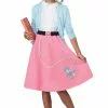 50's Pink Poodle Skirt Child Costume