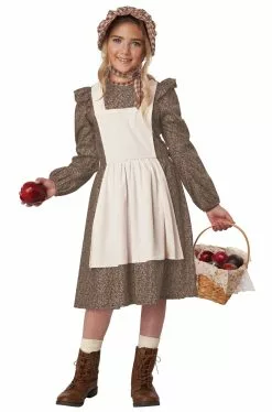 Frontier Settler Girl Child Costume (Brown)