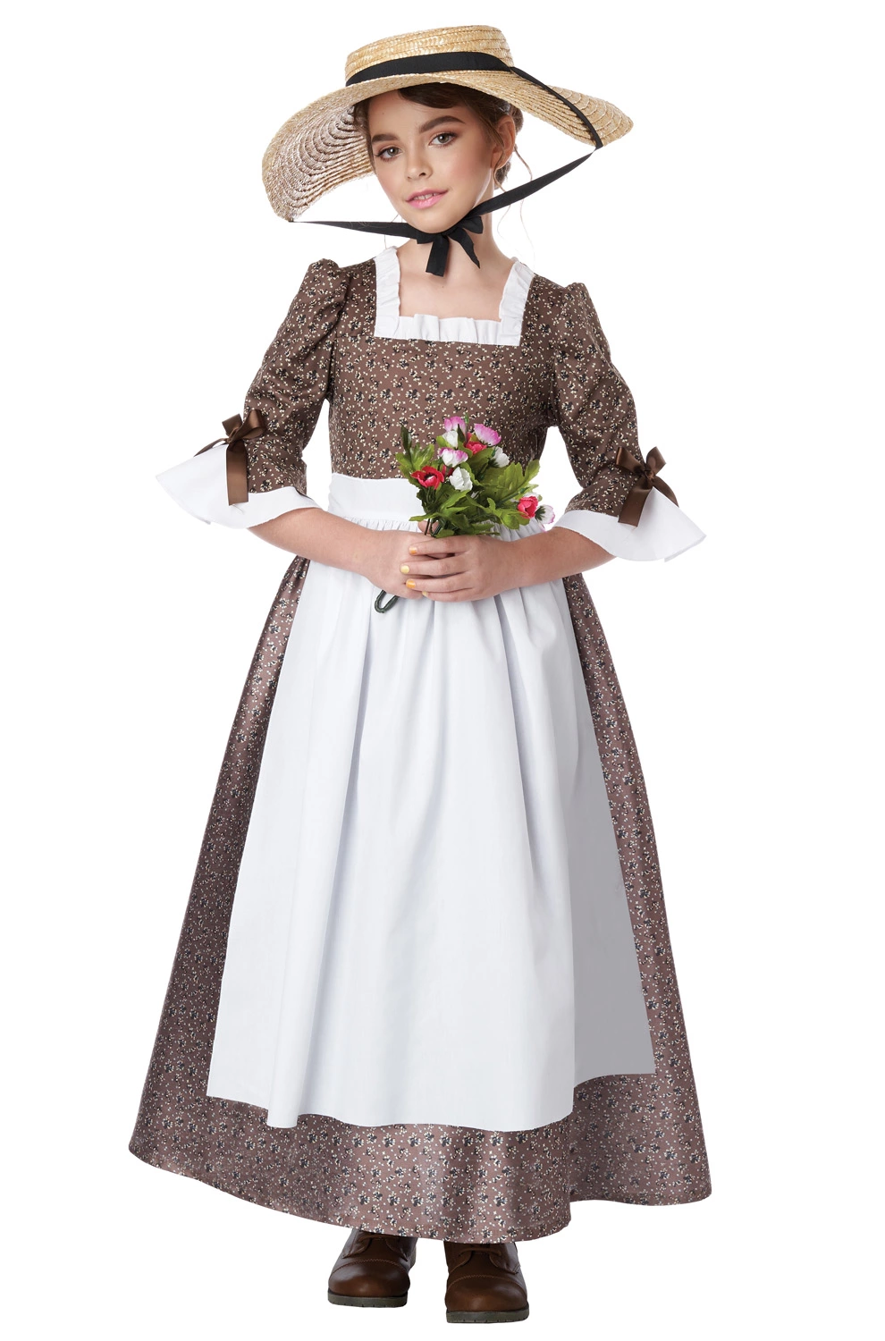 American Colonial Dress Child Costume 1 American Colonial Dress Child Costume