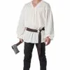 Renaissance Peasant Shirt Adult Costume (Beige)