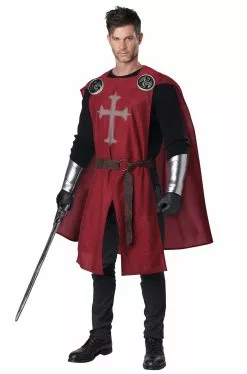 Knight's Surcoat Adult Costume (Red)