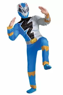 Blue Ranger Dino Fury Classic Muscle Child Costume