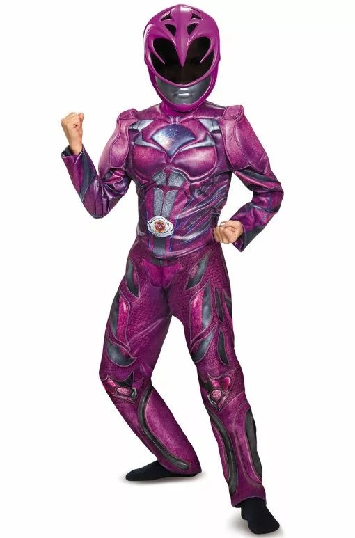 2017 Pink Ranger Deluxe Child Costume -Boys' Costumes Sales D19100 full 1