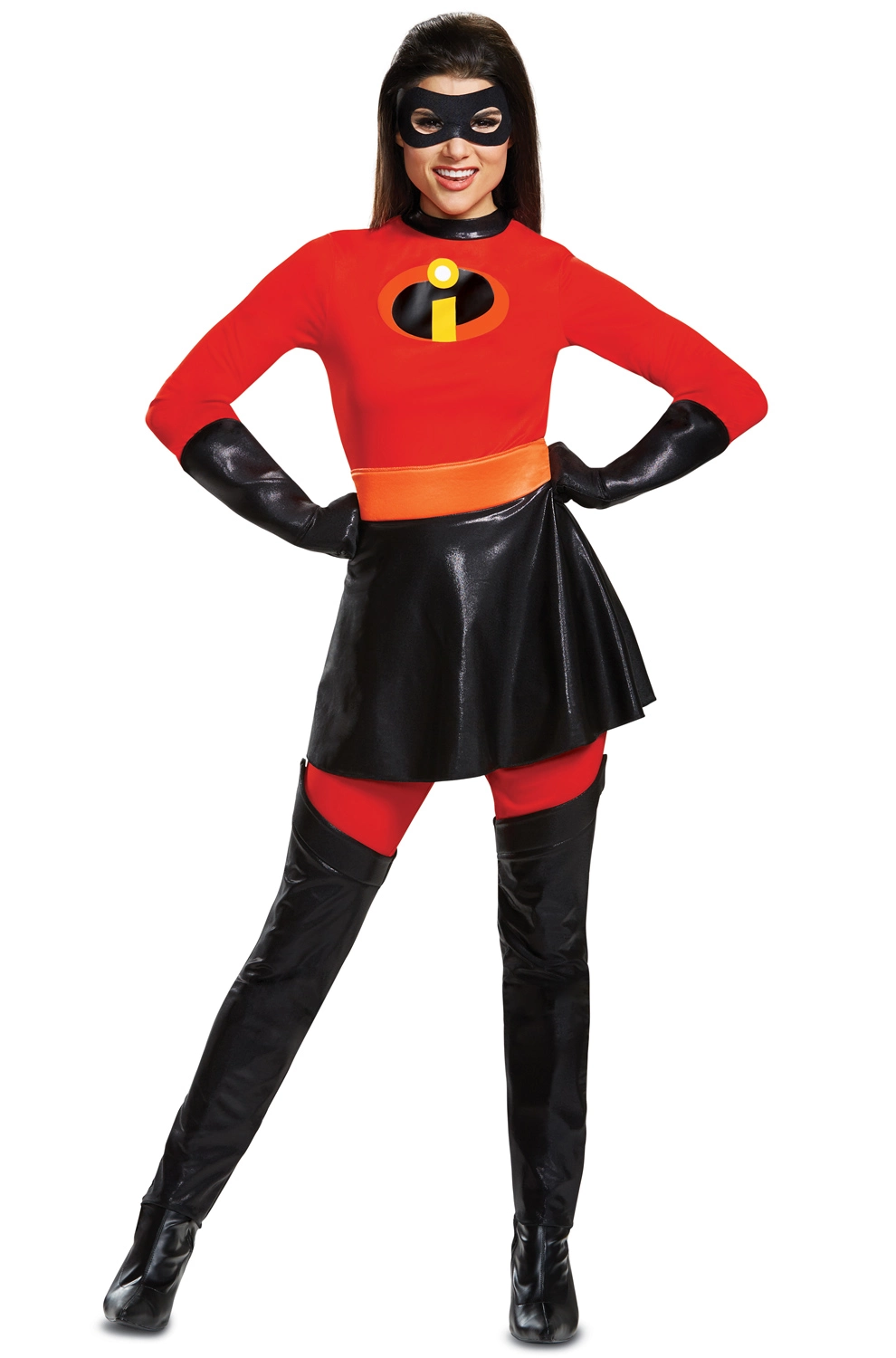 Mrs. Incredible Skirted Deluxe Adult Costume 1 Mrs. Incredible Skirted Deluxe Adult Costume