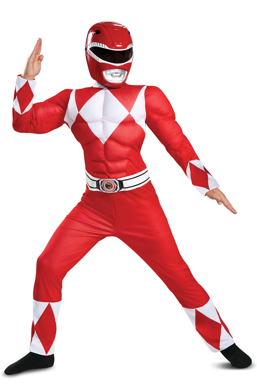 Red Ranger Classic Muscle Child Costume 1 Red Ranger Classic Muscle Child Costume
