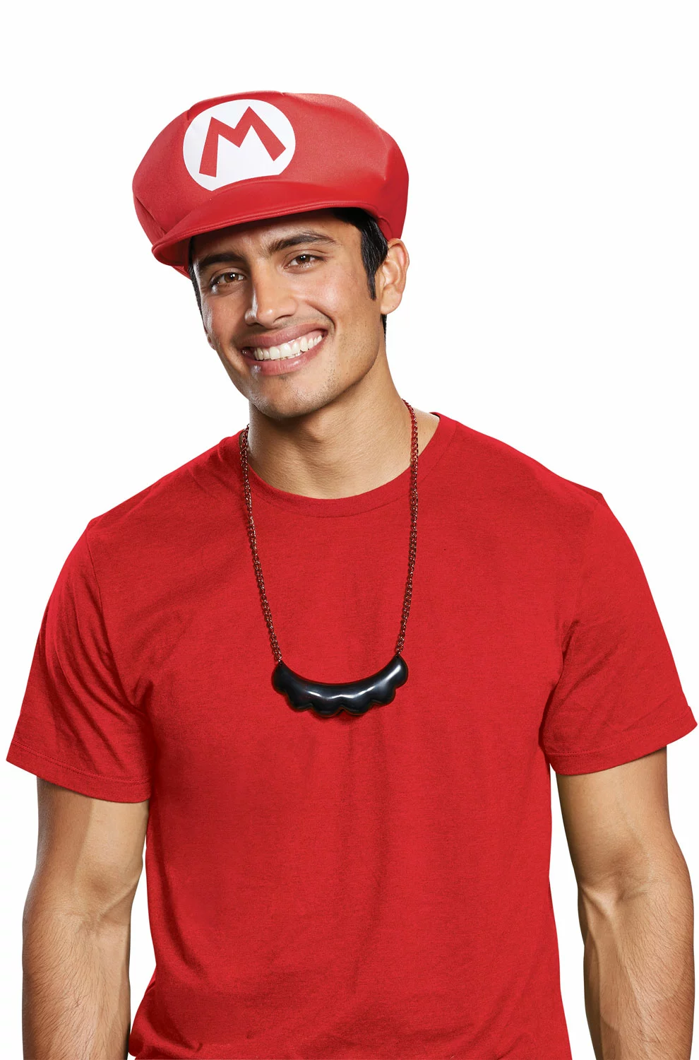 Mario Hat & Moustache Necklace Accessory Kit 1 Mario Hat & Moustache Necklace Accessory Kit