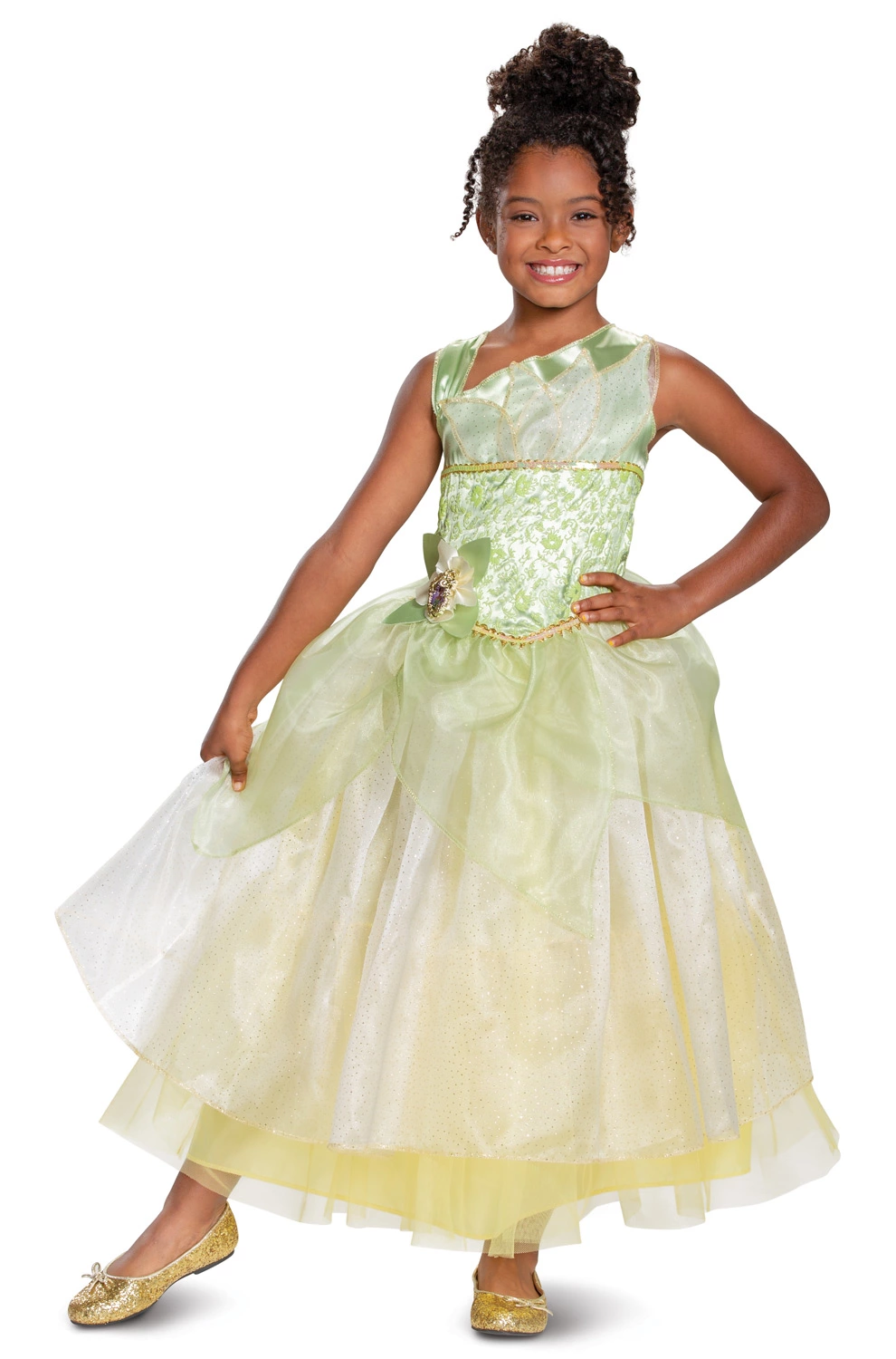 Tiana Deluxe Child Costume 1 Tiana Deluxe Child Costume