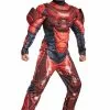 Red Spartan Classic Muscle Child Costume