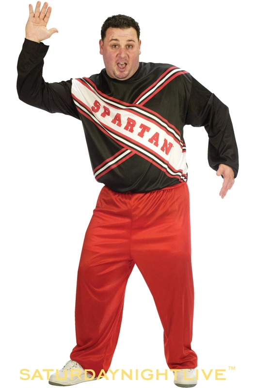 Male Spartan Cheerleader Plus Size Costume 1 Male Spartan Cheerleader Plus Size Costume