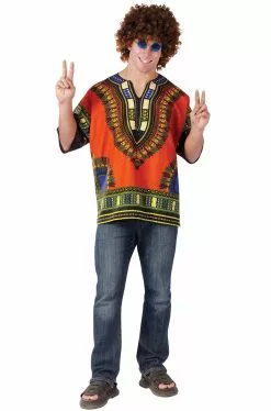 Dashiki Hippie Shirt Adult Costume