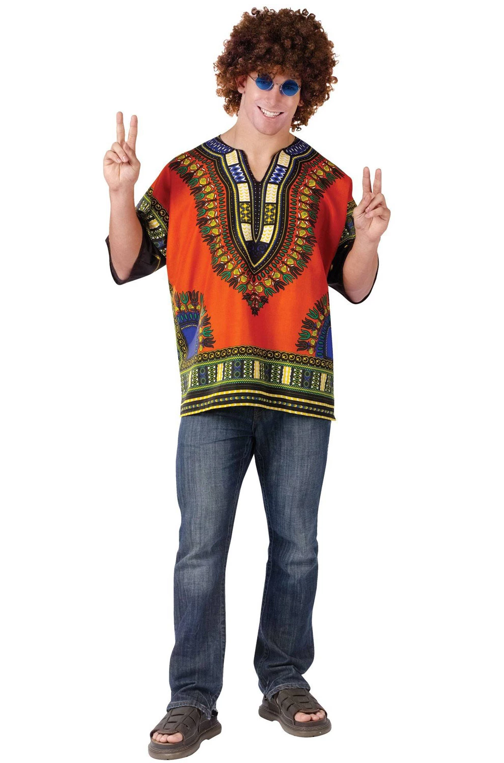 Dashiki Hippie Shirt Adult Costume 1 Dashiki Hippie Shirt Adult Costume