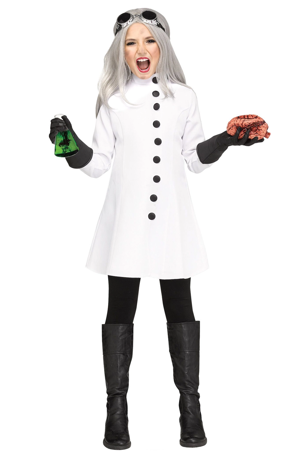 Female Mad Scientist Child Costume 1 Female Mad Scientist Child Costume