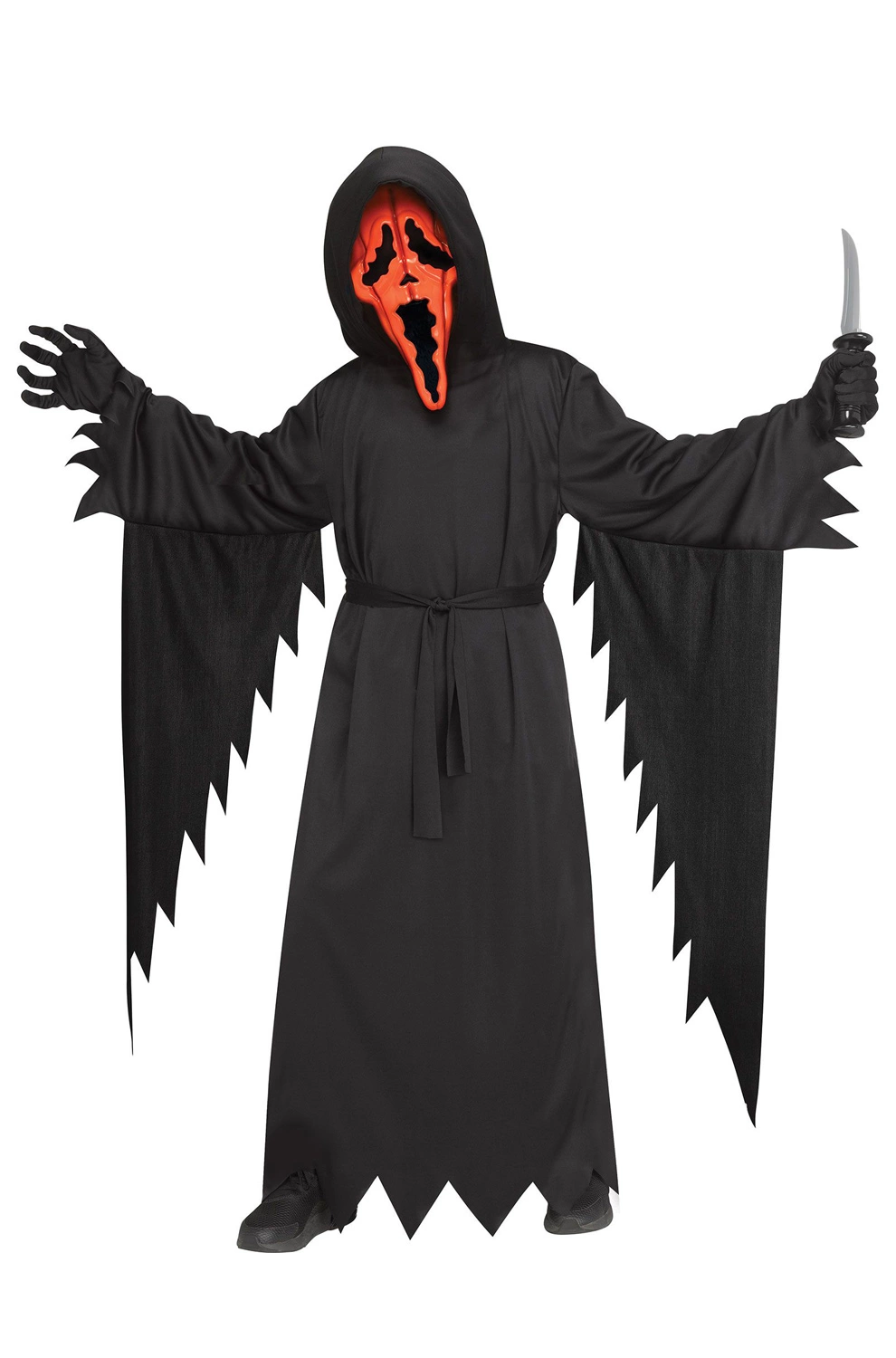 Pumpkin Ghost Face Child Costume 1 Pumpkin Ghost Face Child Costume