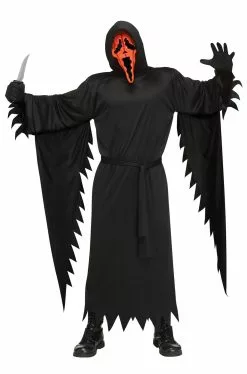 Pumpkin Ghost Face Adult Costume