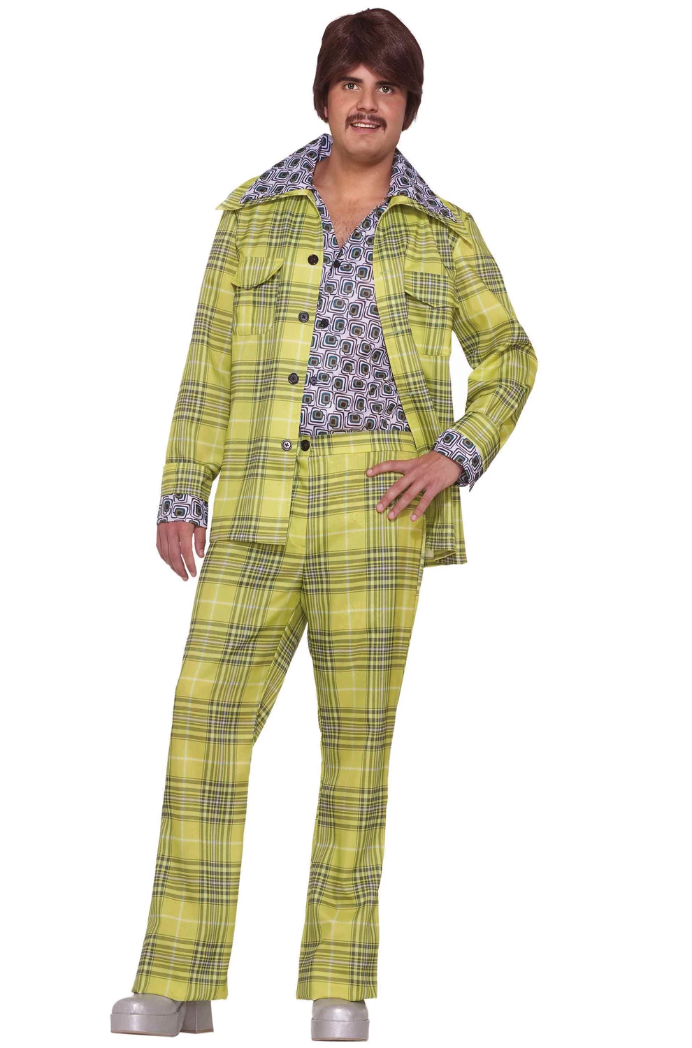 Plaid Leisure Suit Adult Costume 1 Plaid Leisure Suit Adult Costume