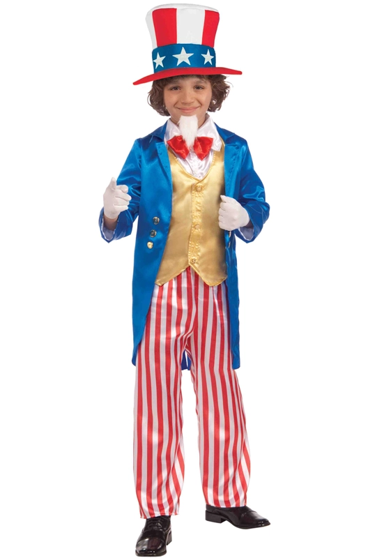 Deluxe Uncle Sam Child Costume (L) 1 Deluxe Uncle Sam Child Costume (L)