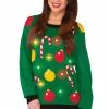 Light Up Christmas Sweater Adult Costume (M)