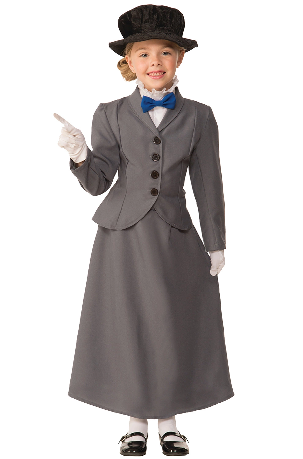 English Nanny Child Costume (Medium) 1 English Nanny Child Costume (Medium)