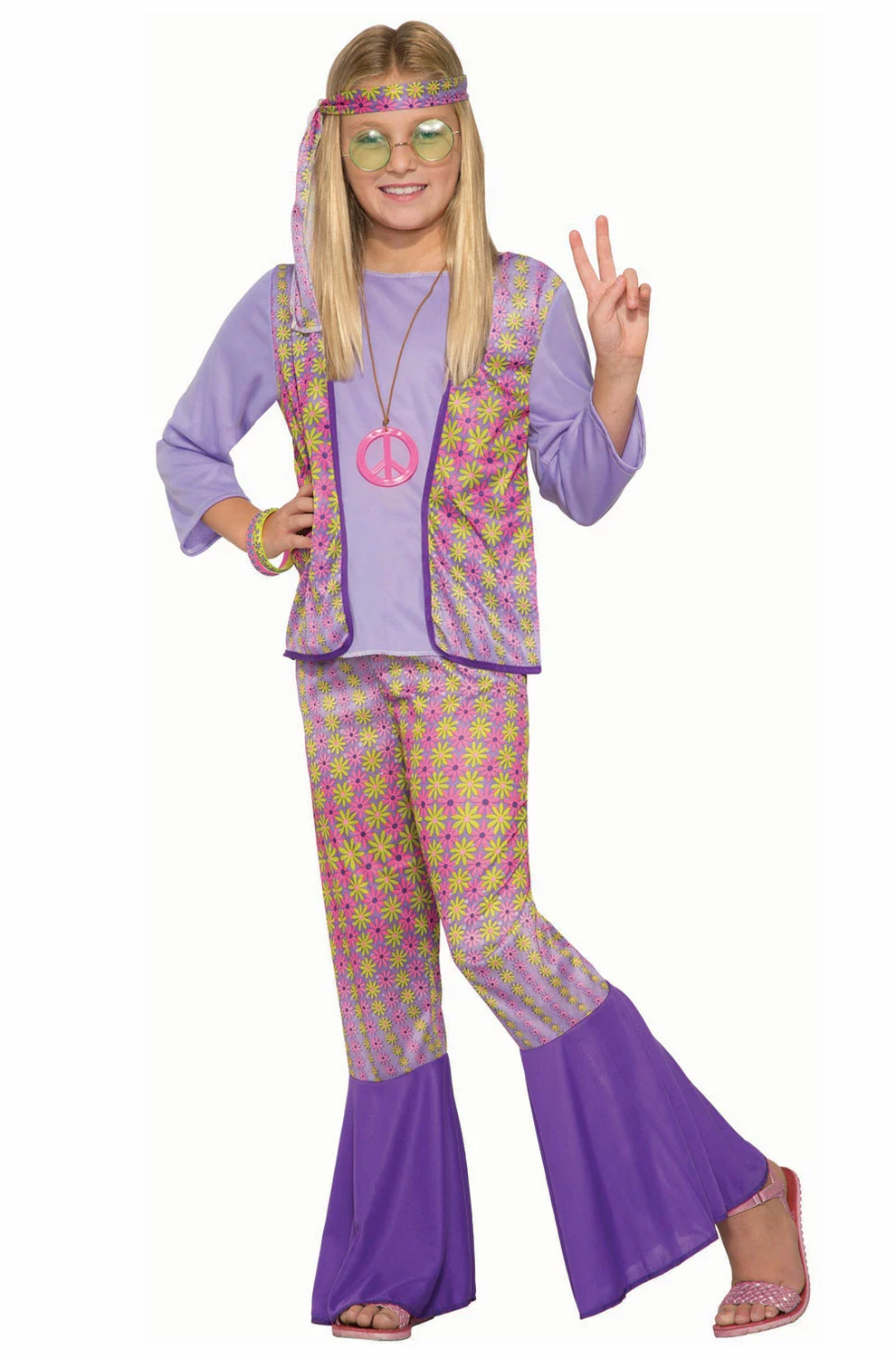 Groovy Hippie Child Costume (Small) 1 Groovy Hippie Child Costume (Small)