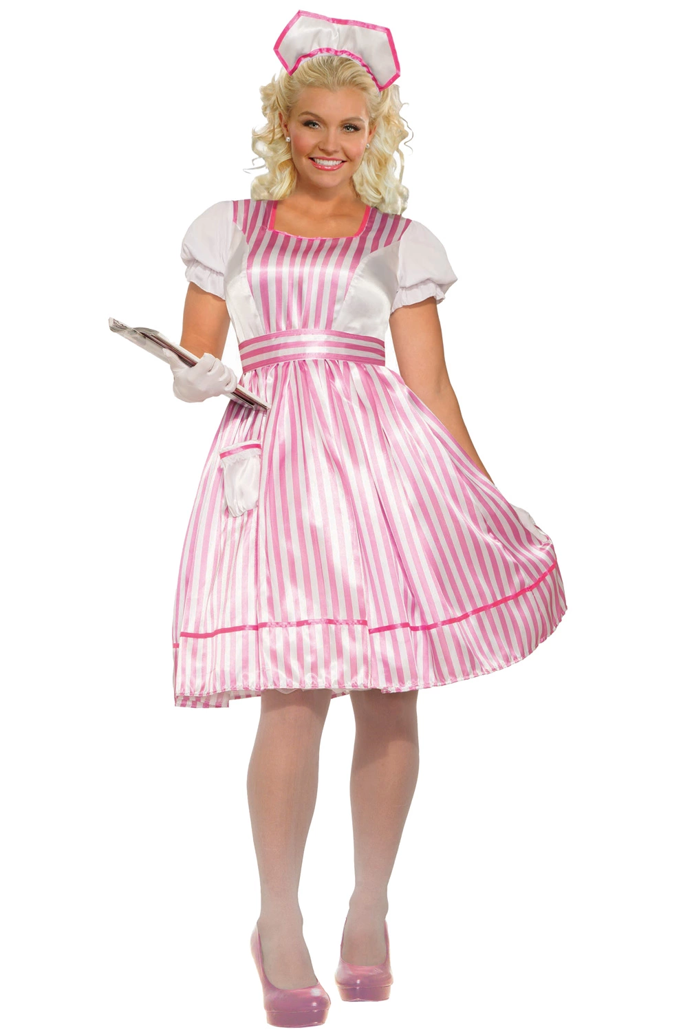 Candy Striper Nurse Plus Size Costume 1 Candy Striper Nurse Plus Size Costume