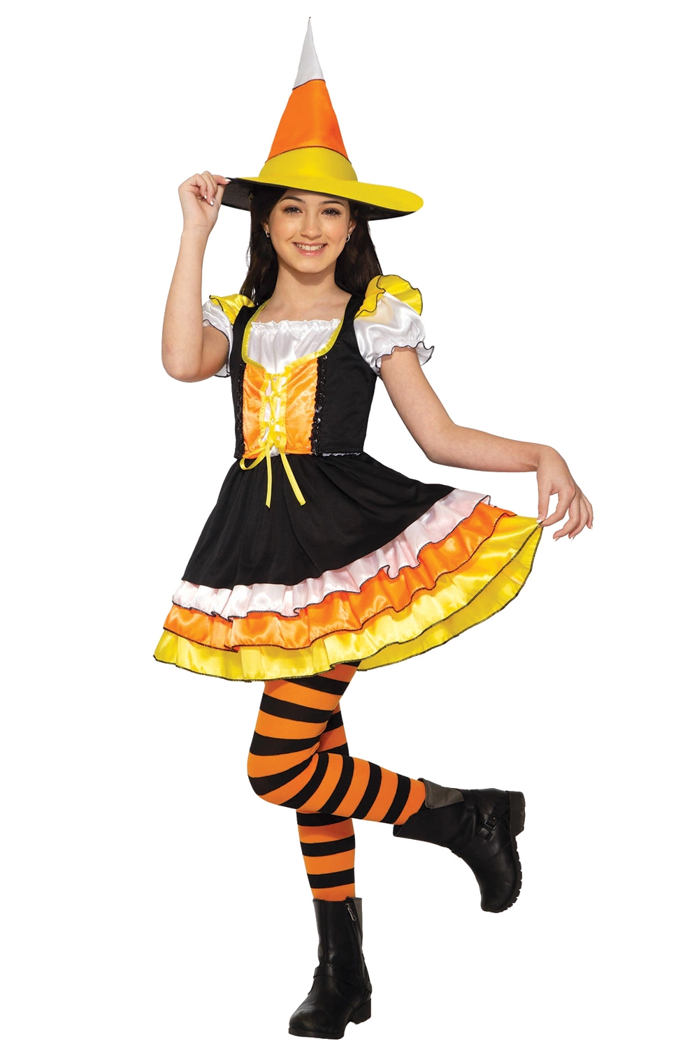 Little Miss Candy Corn Child Costume (Large) 1 Little Miss Candy Corn Child Costume (Large)