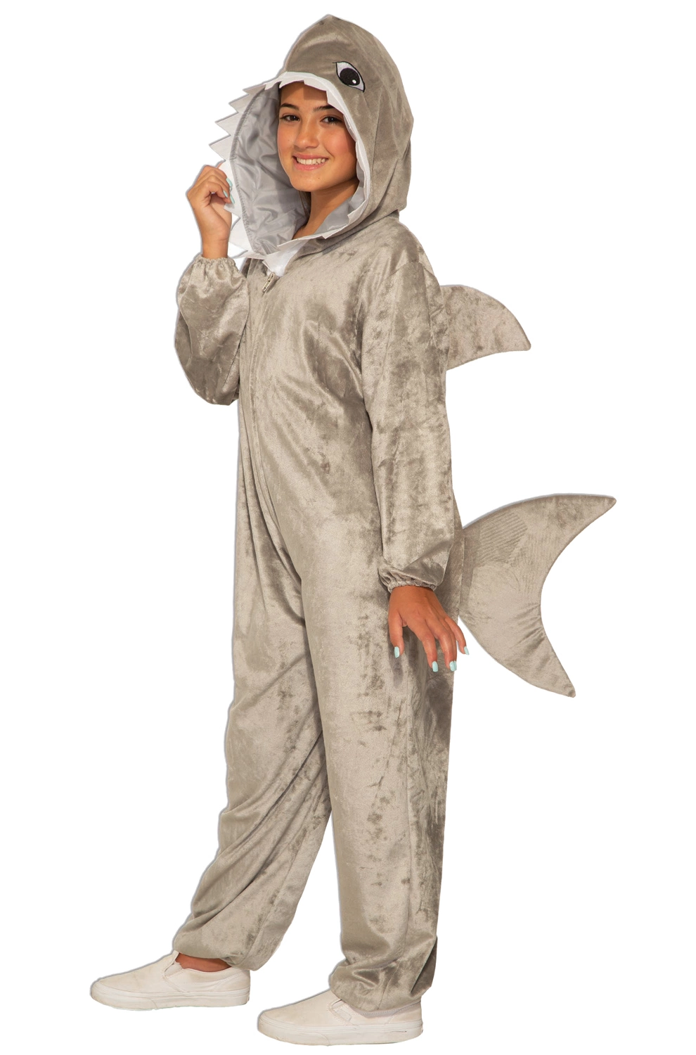 Shark Jumpsuit Child Costume (Medium) 1 Shark Jumpsuit Child Costume (Medium)