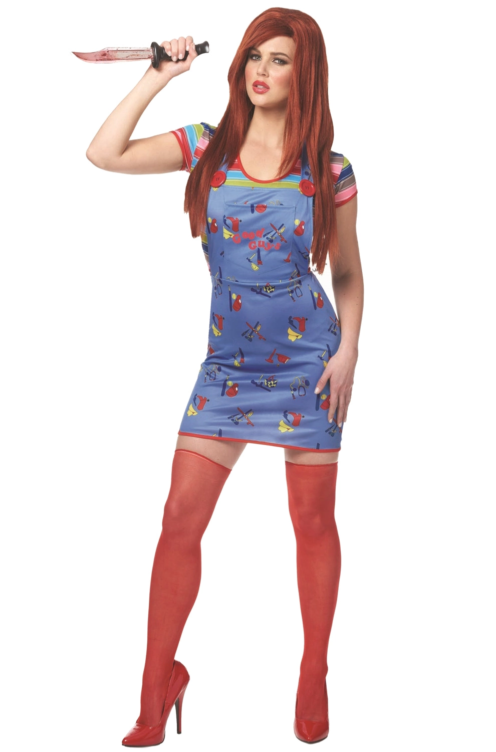 2017 Sexy Chucky Adult Costume 1 2017 Sexy Chucky Adult Costume