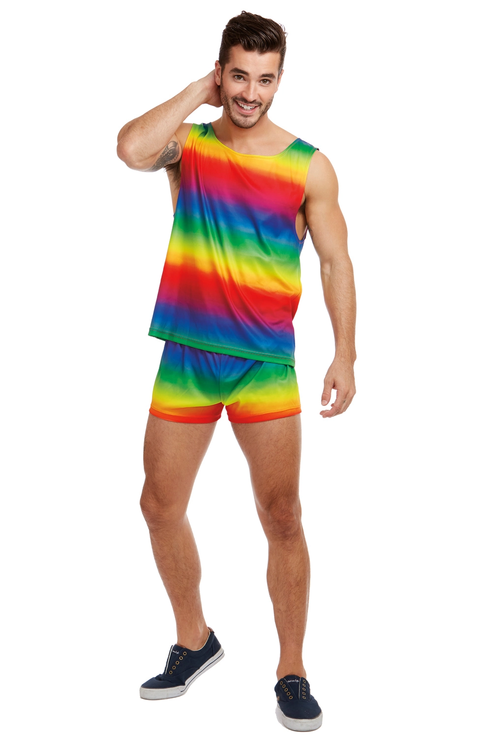 Festive Rainbow Adult Costume 1 Festive Rainbow Adult Costume