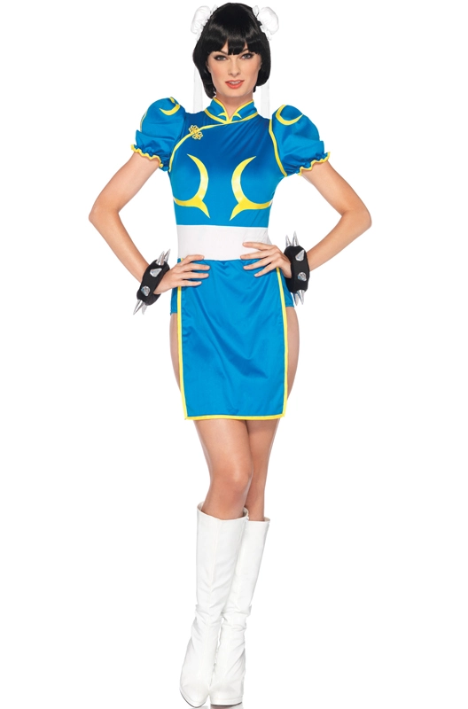 Street Fighter Chun-Li Deluxe Adult Costume 1 Street Fighter Chun-Li Deluxe Adult Costume