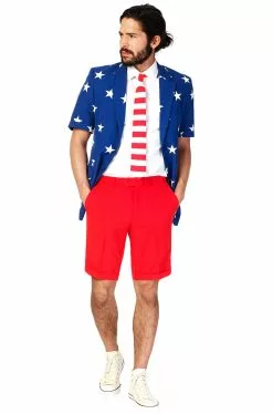 Stars And Stripes Summer Suit Adult Costume