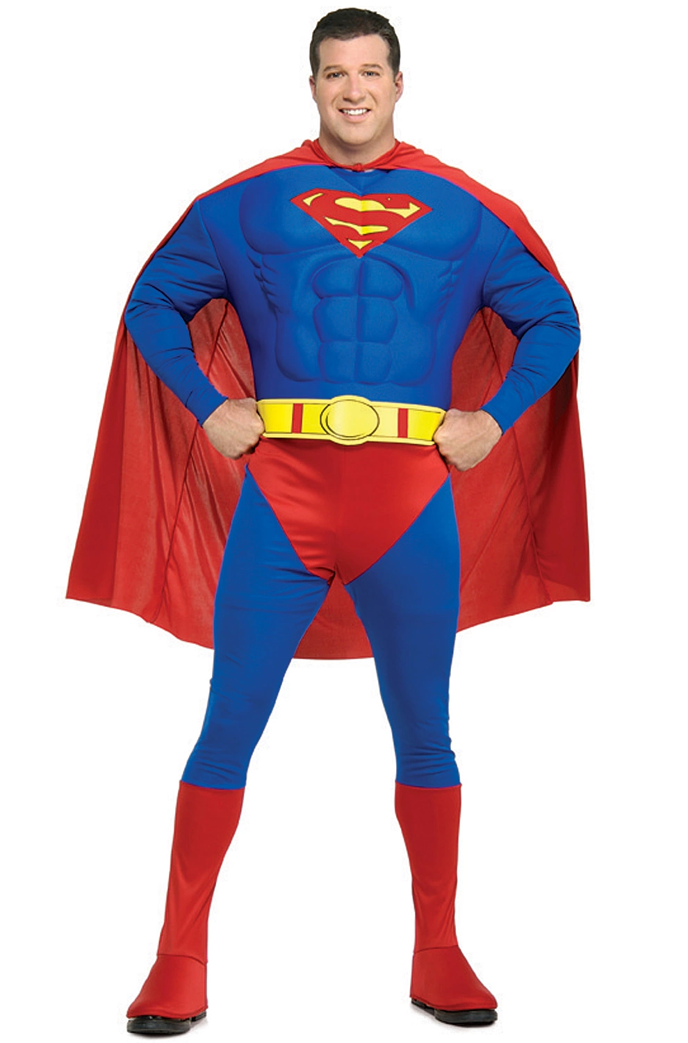 Superman Deluxe Muscle Chest Plus Size Costume 1 Superman Deluxe Muscle Chest Plus Size Costume