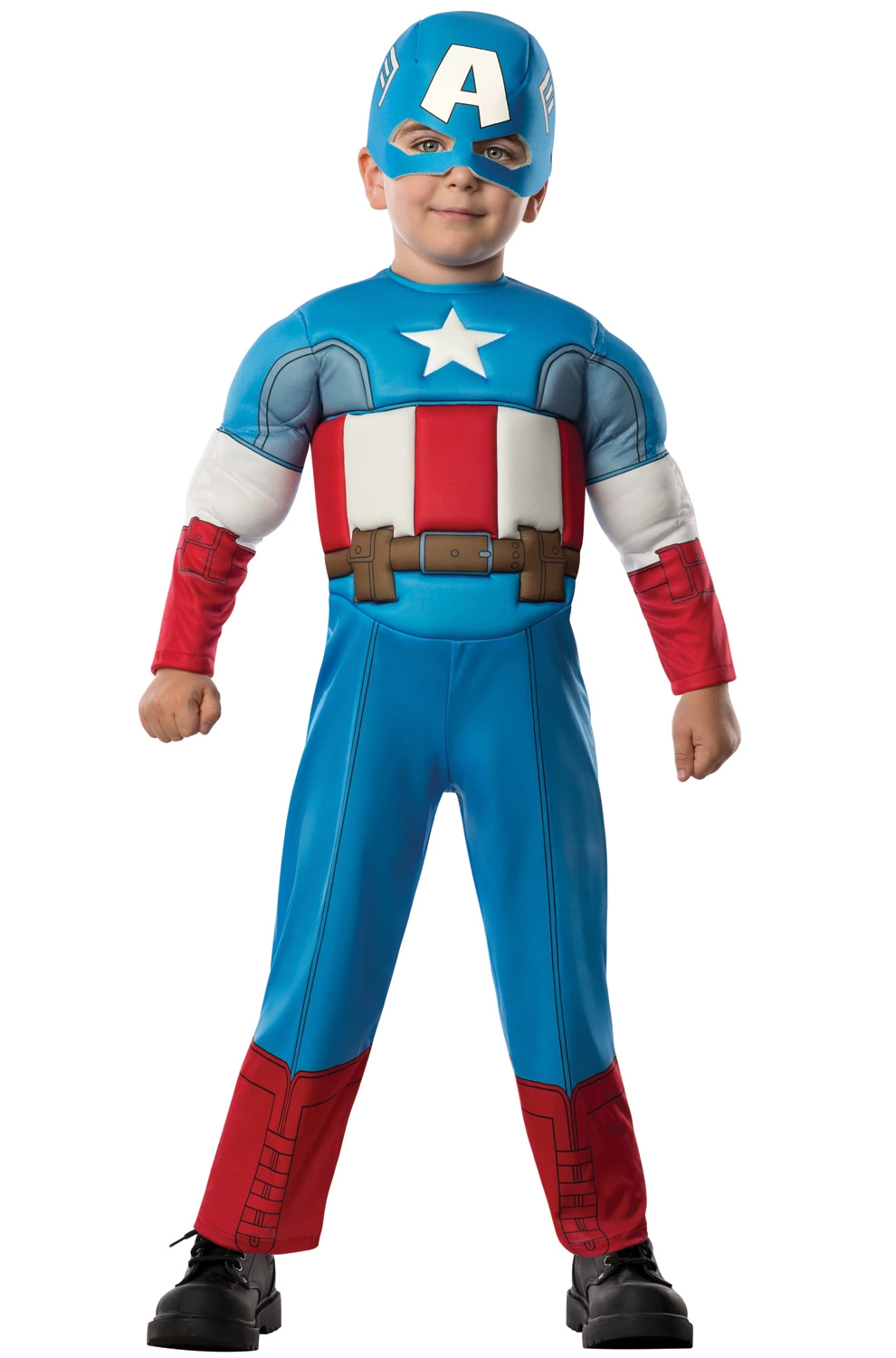 Deluxe Captain America Toddler Costume 1 Deluxe Captain America Toddler Costume