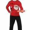 Red Santa Sweater Adult Costume
