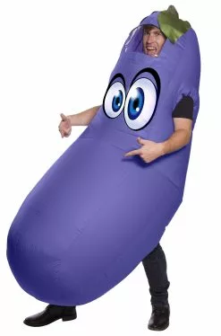 Eggplant Emoji Inflatable Adult Costume
