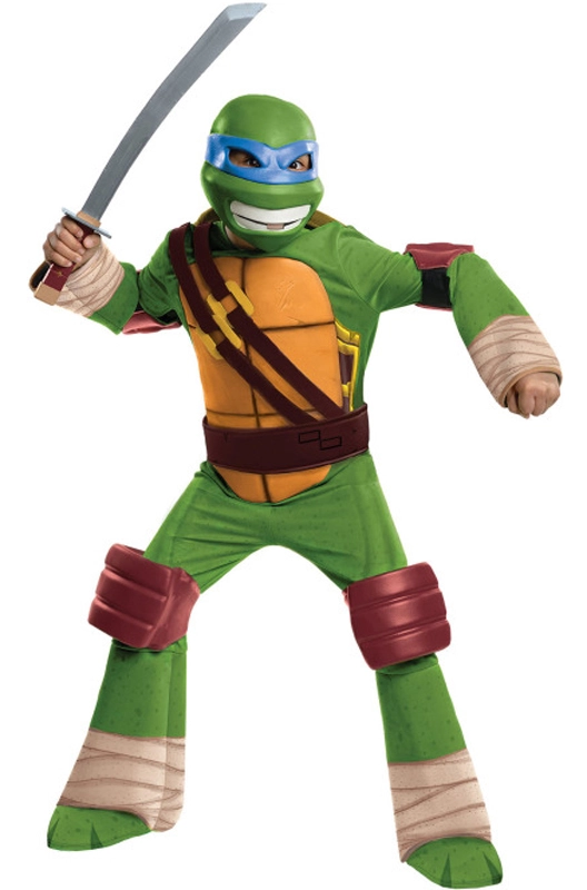 Teenage Mutant Ninja Turtles Deluxe Leonardo Child Costume 1 Teenage Mutant Ninja Turtles Deluxe Leonardo Child Costume