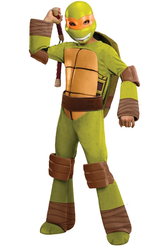 Teenage Mutant Ninja Turtles Deluxe Michaelangelo Child Costume 1 Teenage Mutant Ninja Turtles Deluxe Michaelangelo Child Costume