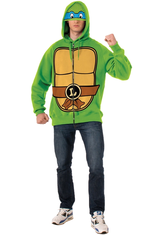 Leonardo Hoodie Adult Costume 1 Leonardo Hoodie Adult Costume