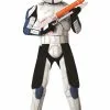 Star Wars Clone Wars Deluxe Clone Trooper Captain Rex Adult Costume