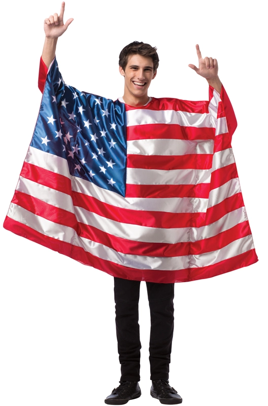 USA Flag Tunic Adult Costume 1 USA Flag Tunic Adult Costume