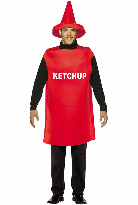 Lightweight Ketchup Adult Costume 1 Lightweight Ketchup Adult Costume