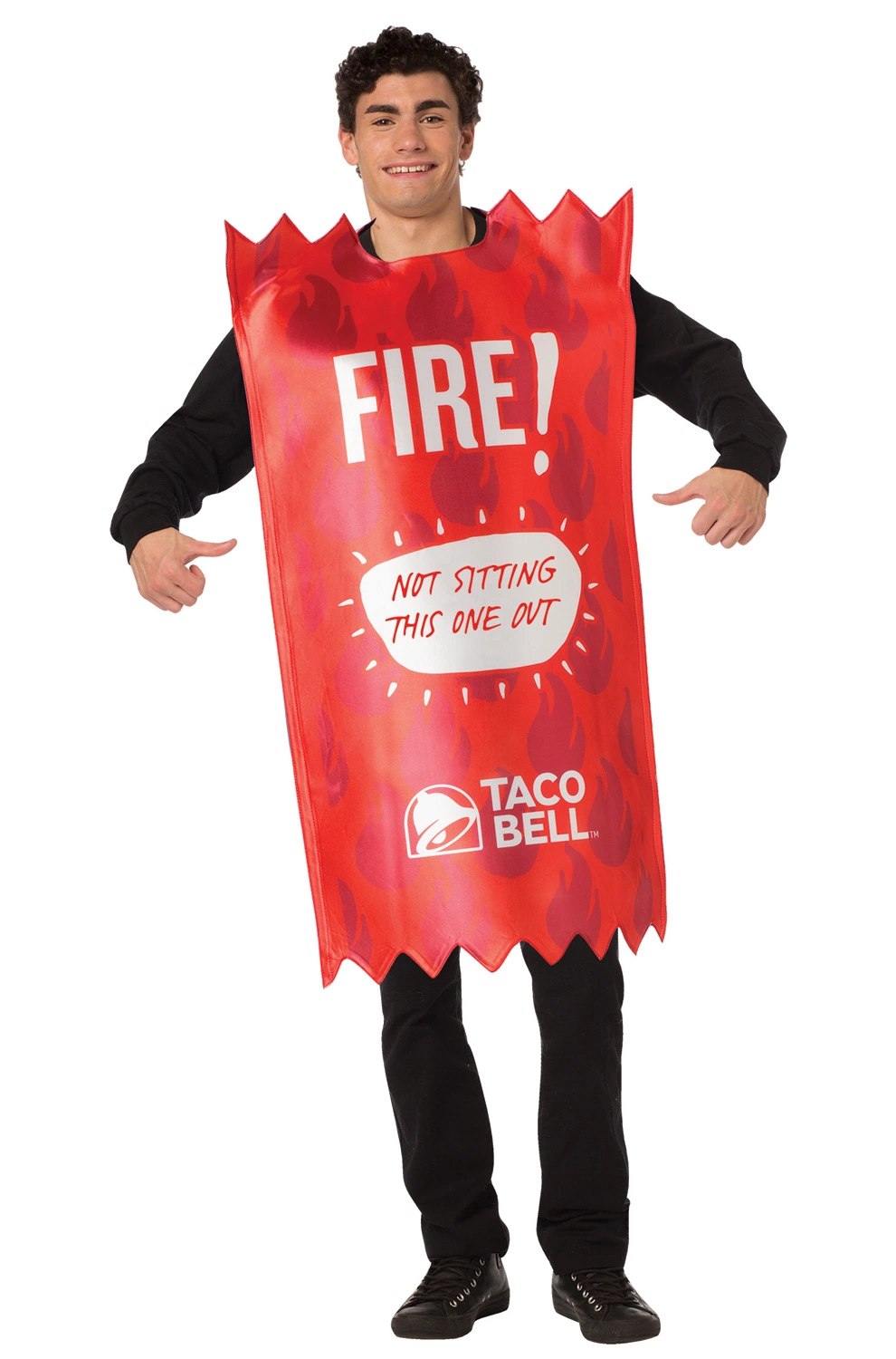 Taco Bell Sauce Packet Fire Adult Costume 1 Taco Bell Sauce Packet Fire Adult Costume