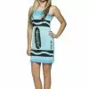 Crayola Sky Blue Tank Dress Teen Costume