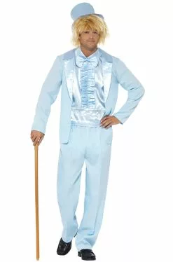 90s Stupid Blue Tuxedo Adult Costume