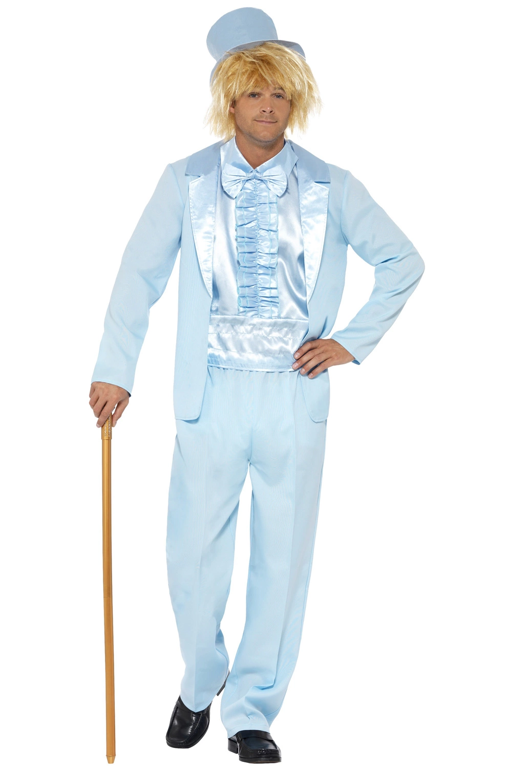 90s Stupid Blue Tuxedo Adult Costume 1 90s Stupid Blue Tuxedo Adult Costume