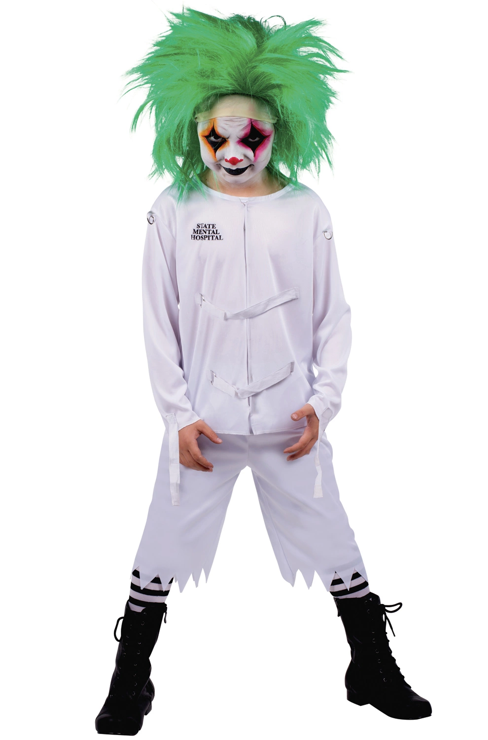 Psych Ward Clown Child Costume 1 Psych Ward Clown Child Costume