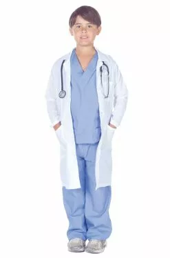Doctor Scrubs With Lab Coat Child Costume