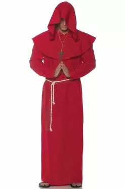 Religious Monk Adult Costume (Red)