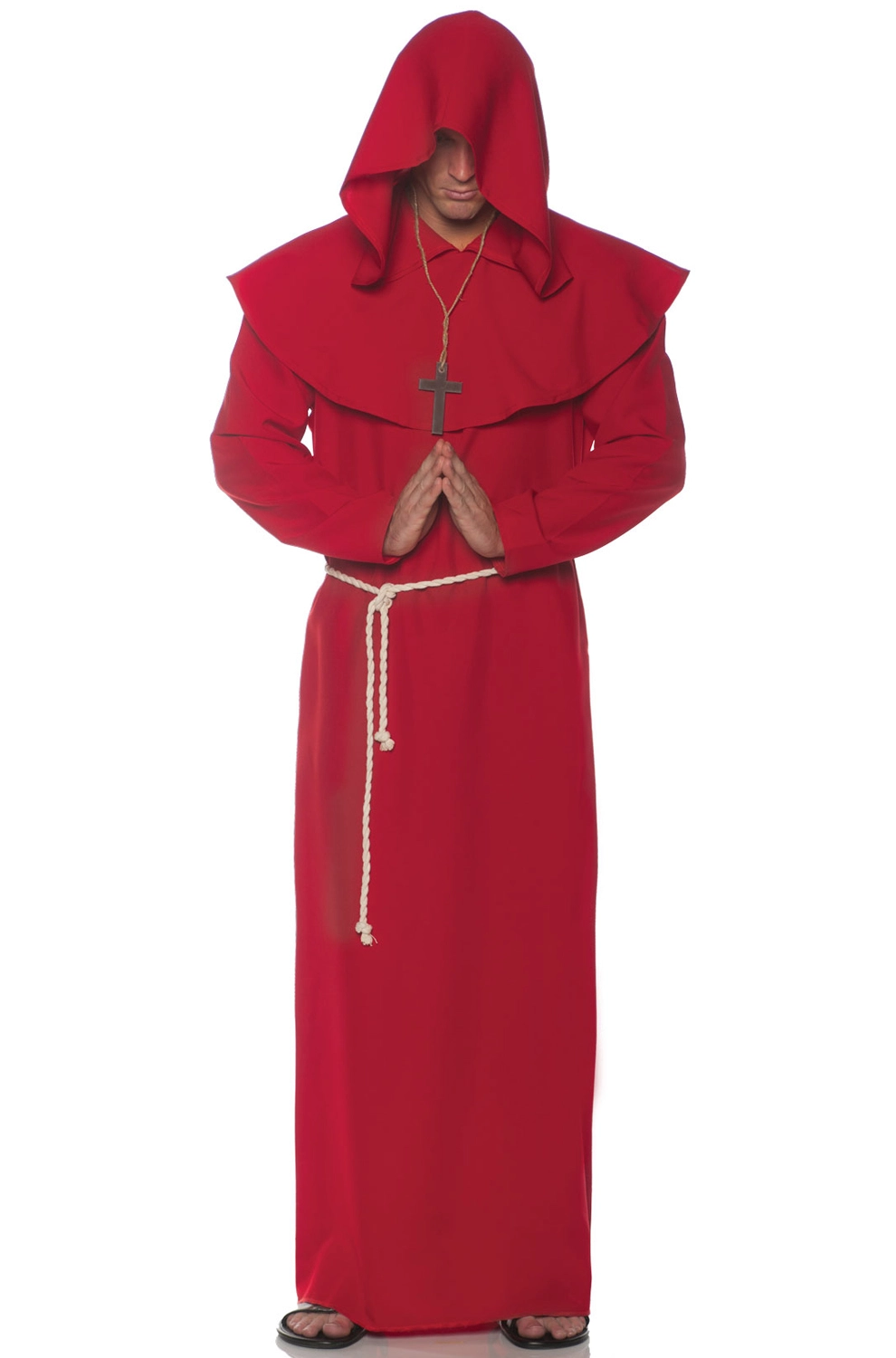 Religious Monk Adult Costume (Red) 1 Religious Monk Adult Costume (Red)